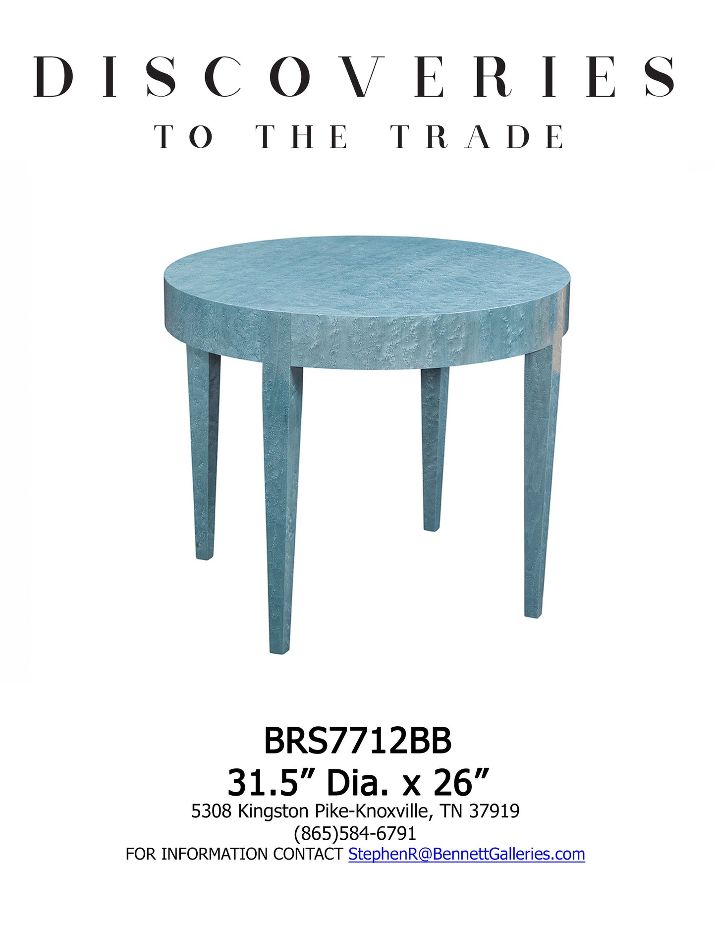 BRS7712BB Bennett To The Trade