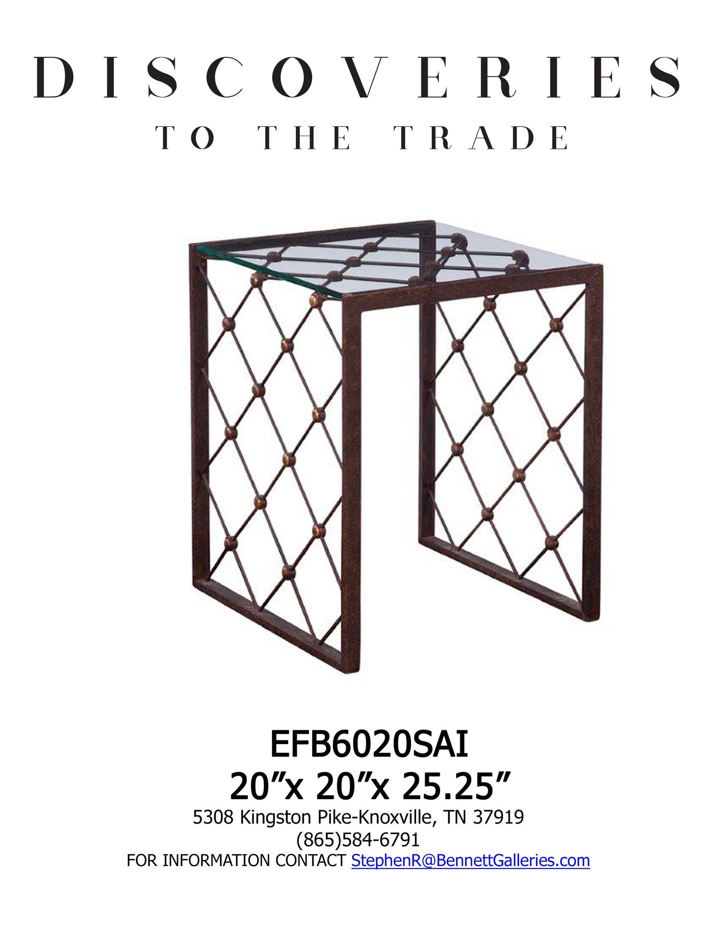 EFB6020SAI/WG Bennett To The Trade